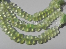 Apple Green Chalsydony Faceted Pear